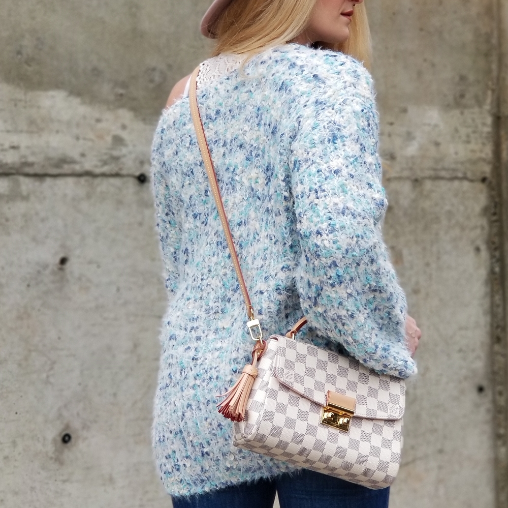 Ultra Soft Blue Sweater - Picture 3 of 5